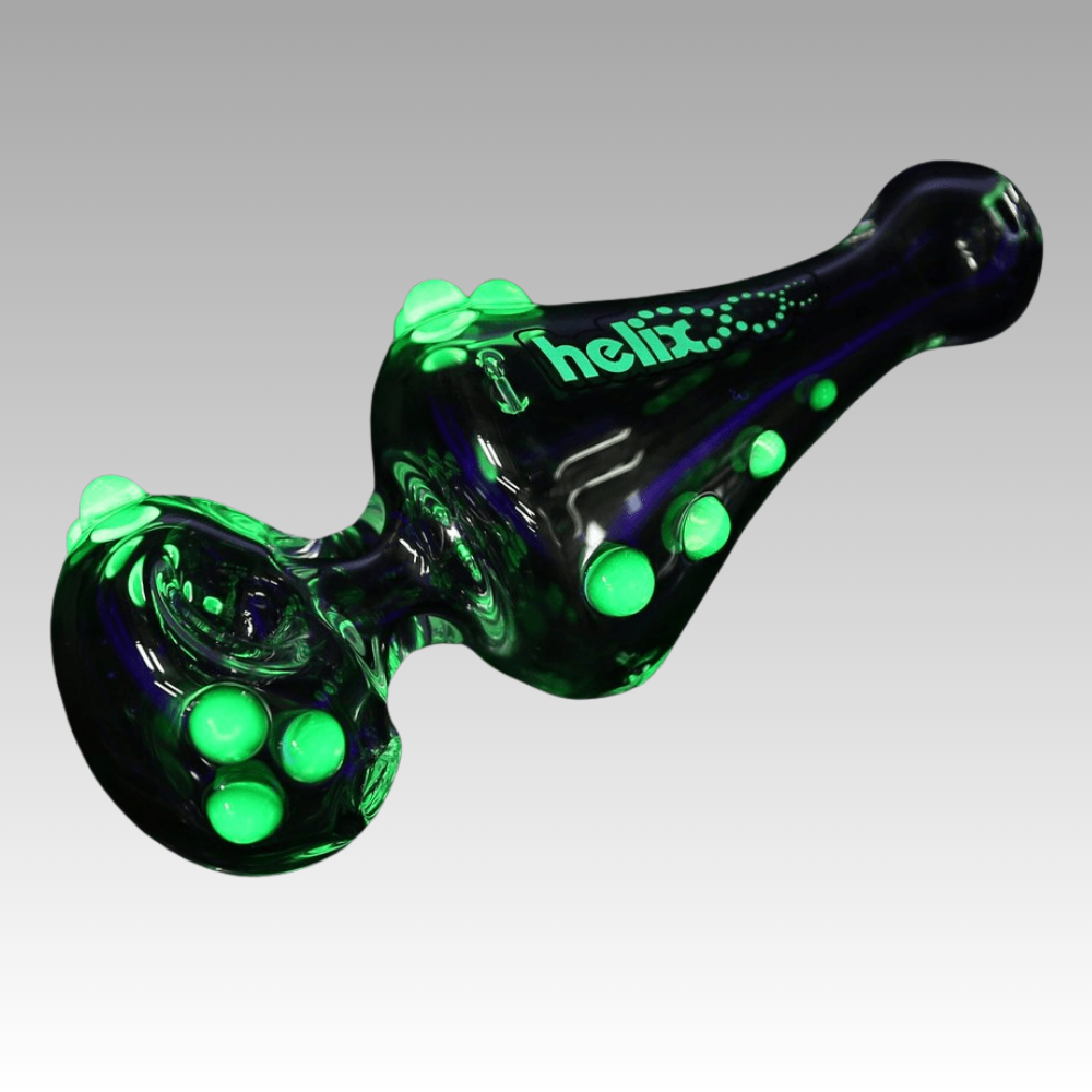 Standard uno steamroller by american helix – clear glass pipe in mini & og sizes